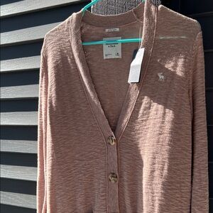 Abercrombie & Fitch Women's Tan Cardigan Sweater